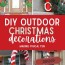 easy diy outdoor christmas decorations