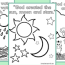 free coloring pages about creation