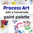 process art activity with diy paint