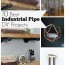 diy pipe decor ideas furniture hacks