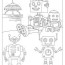 free robot coloring pages for download