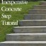 inexpensive diy concrete steps tutorial