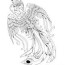bird phoenix free print coloring pages