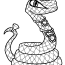 snake queen coloring page free