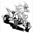 racing 4 wheeler coloring pages