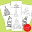 free printable christmas tree coloring