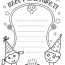 happy birthday card coloring page