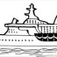 cruise on the sea coloring page for
