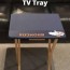 easy diy chalkboard tv tray chas
