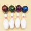 sanwood 2pcs mini simulation bowling