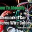 identify aftermarket car stereo wire colors