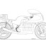 some classic motorcycle line art