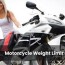 how much weight can my motorcycle carry