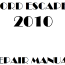 2010 ford escape repair manual