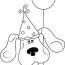 happy birthday blue clues coloring page