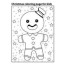 christmas coloring page vector art