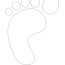 photos of baby footprint coloring pages