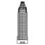 bank of america tower coloring page