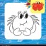 crab coloring page color royalty free