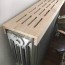 wooden radiator heater top cover shelf