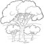 trees kids coloring pages