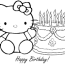 hello kitty coloring pages happy birth
