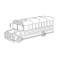 bus coloring pages for children