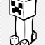 minecraft creeper coloring book drawing