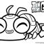 silkie from teen titans coloring pages