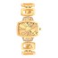 gold strap embellished wrist watch