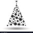 christmas tree isolated abstract design