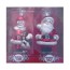 to town figural glass ornaments set