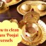 how to clean brass pooja items vilakku