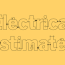 a sample electrical estimate