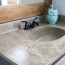 diy concrete vanity update