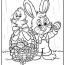 easter bunny coloring pages updated 2022