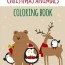 christmas animals coloring book an