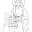 free st anne coloring page