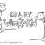 diary of a wimpy kid coloring pages to