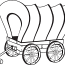 covered wagon coloring pages coloring