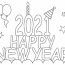 new year coloring pages happy new