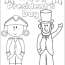 president s day coloring page made by