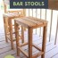how to build outdoor bar stools the