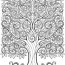 tree coloring pages for adults free