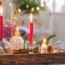christmas home decorations with candles