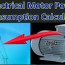 electric motor power consumption