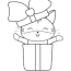 happy cute cat coloring page for kids