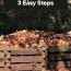 homemade compost bin in 3 easy steps