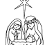 religious christmas coloring page 10