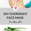 diy overnight face mask for acne